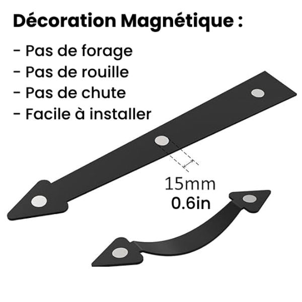 Kit de Décoration Magnétique pour Porte de Garage